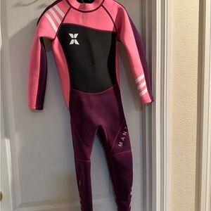 Pink and Black Kids Wetsuit